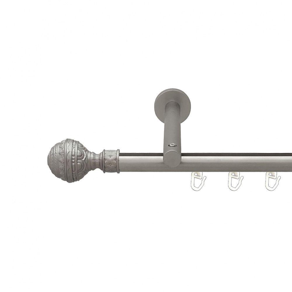 Карниз Orvit Арабеска металевий однорядний циліндр на профіль (16 см) профільна труба  Сатин 19 мм 240 см (00-00015052) Львів - фото 1