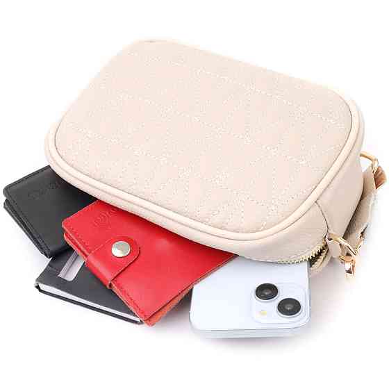 Жіноча сумка на кожен день з натуральної шкіри Білий (Vintage) Київ