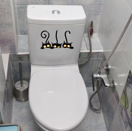 Наклейка на стіну коти декоративна вінілова для інтер'єру Київ - фото 4