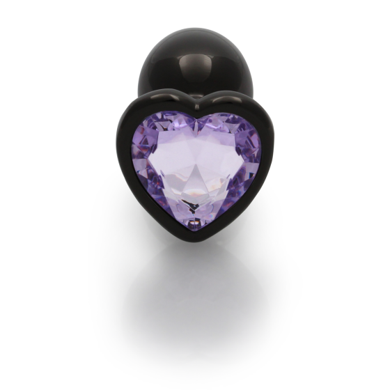 Анальна пробка - Ouch! Metal Butt Plug Small Gunmetal/Amethyst Purple Sex Aura Київ