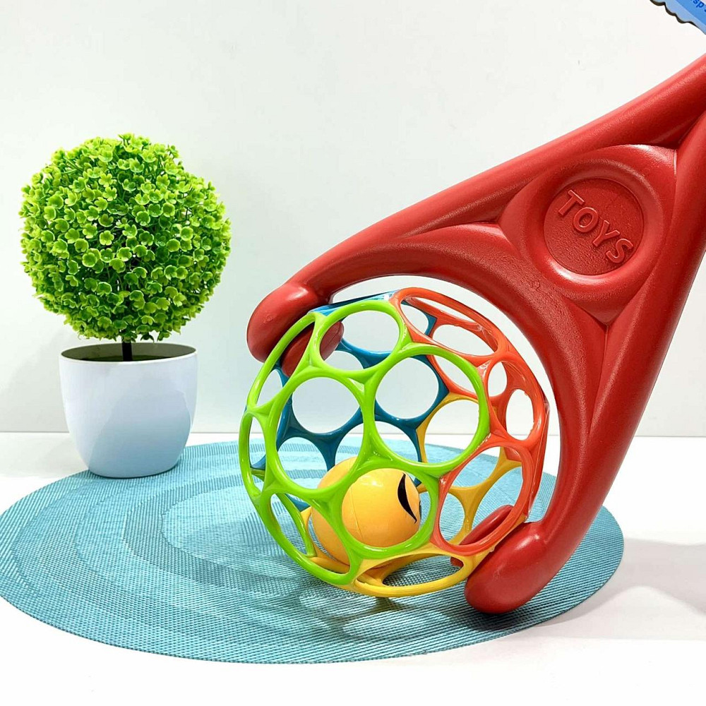 Каталка на палиці Ball дзвінка кулька всередині 59см Червона (3201) Чернигов - изображение 5