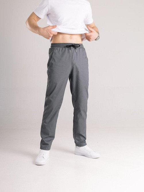 Мужские брюки карго демисезонные темно-серые коттоновые Pobedov Step Киев - изображение 2