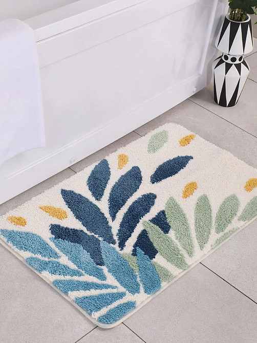 Коврик для ванной и душа противоскользящий на резиновой основе Bathlux 50х80 см, влаговпитывающий,микрофибра Каменец-Подольский - изображение 4