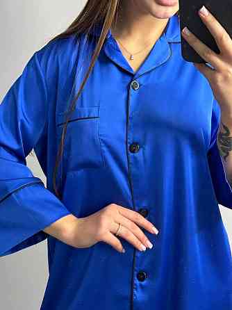 Женская ночная рубашка удлиненная шелковая M Электрик Харьков