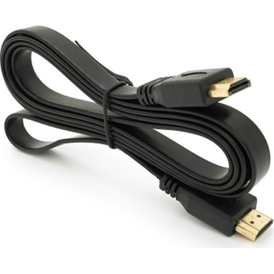 Кабель мультимедийный HDMI M to HDMI M 1.5m V1.4 black Merlion (YT-HDMI(M)/(M)SLIM-1.5m/04460) Винница - изображение 2