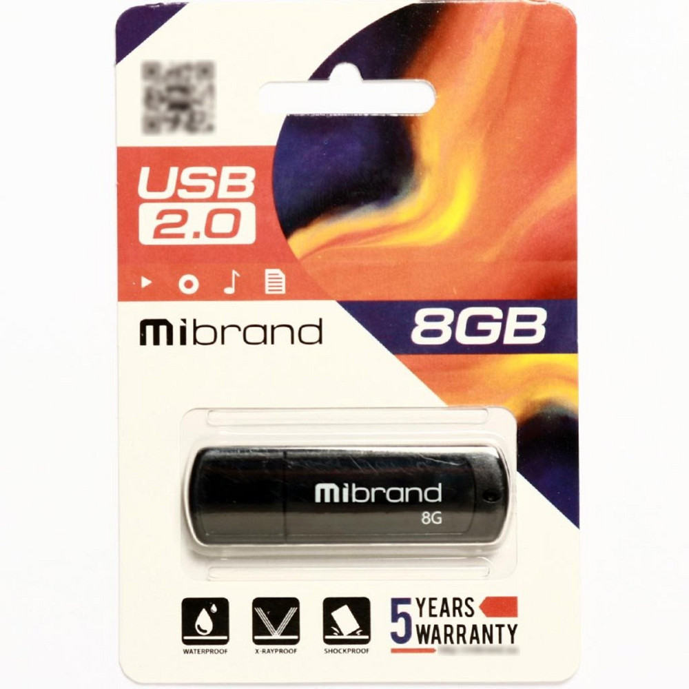 Flash Mibrand USB 2.0 Grizzly 8Gb Black Киев - изображение 2