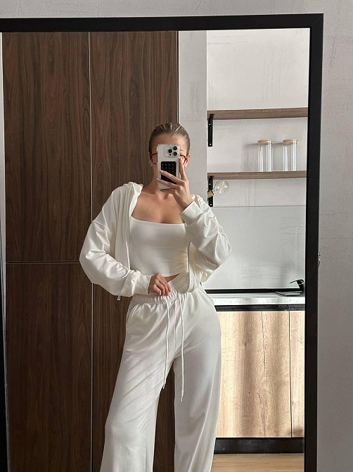 Жіночий прогулянковий костюм двійка: кофта і штани двунитка LUX Одеса - фото 7