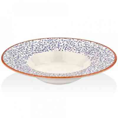 Тарілка By Bone серія "Tinta" Edera для пасти з прямим бортом 25 см (TN-EA-GT-25-CK) Вінниця