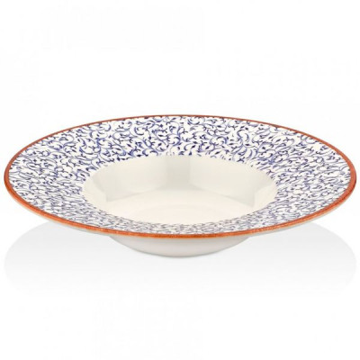 Тарелка By Bone серія "Tinta" Edera для пасти з прямим бортом 25 см (TN-EA-GT-25-CK) Винница - изображение 1