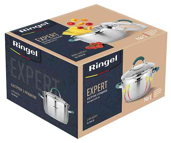 Каструля RINGEL Expert 20 см 3.5л (6723691) Киев