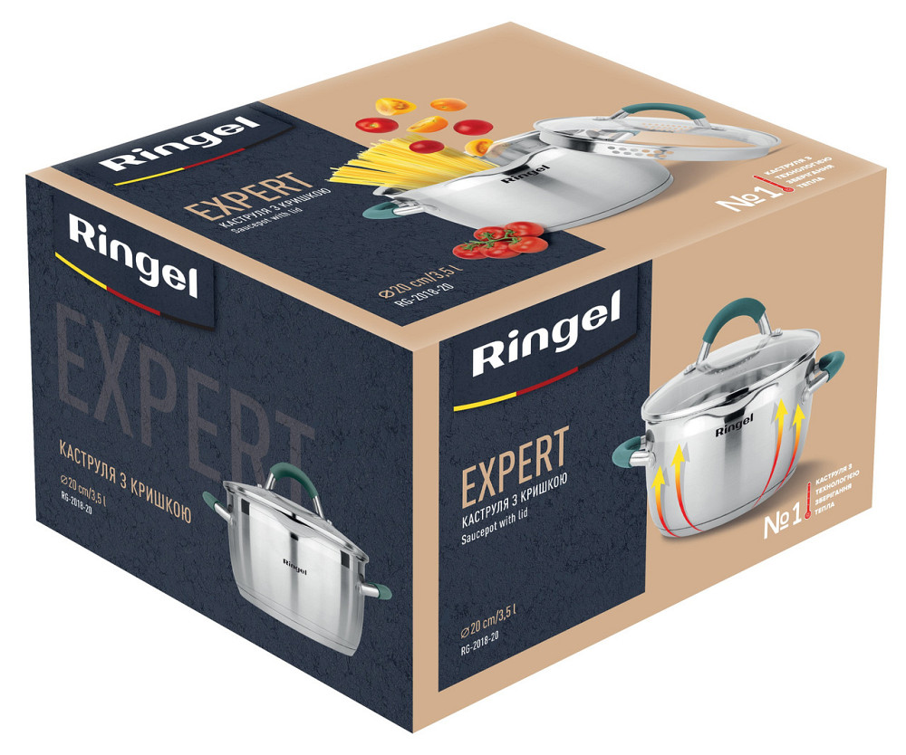 Каструля RINGEL Expert 20 см 3.5л (6723691) Киев - изображение 5