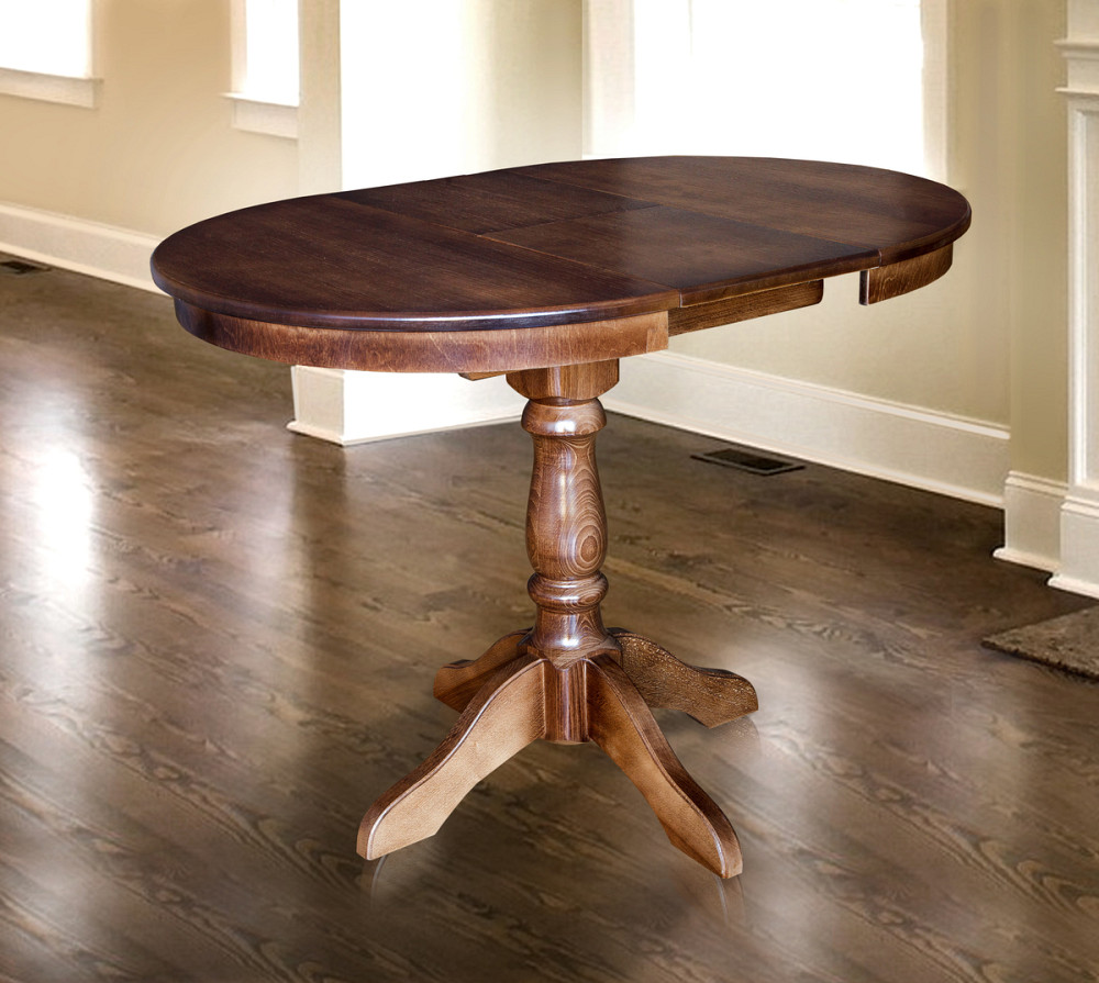 Стіл Чумак-2 розкл (D=80)+30), темн горіх Київ - фото 3