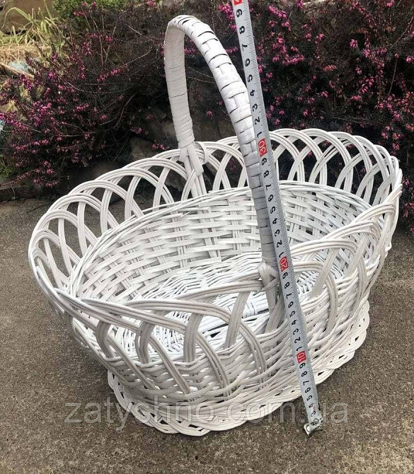 Корзина плетеная белая на паску Киев - изображение 2