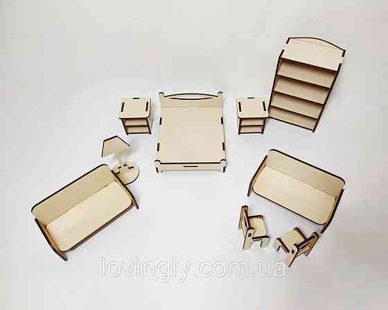 Набір меблів універсальний 10 одиниць. Різні кольори. Меблі для LOL білого кольору. Ірпінь