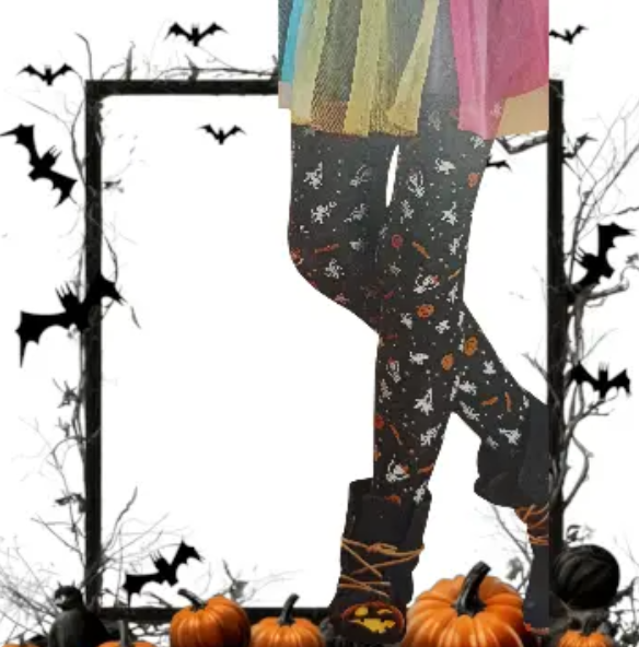 Колготки Хэллоуин детские с принтом 40 den черный Киев - изображение 1