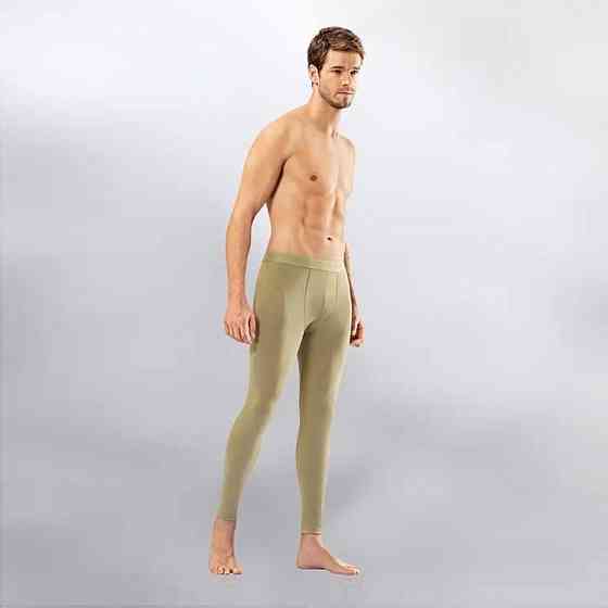 Зимние мужские теплые термоштаны для военных и зсу, армейское термобелье из полиспандекса бежевое размер 2XL Каменец-Подольский