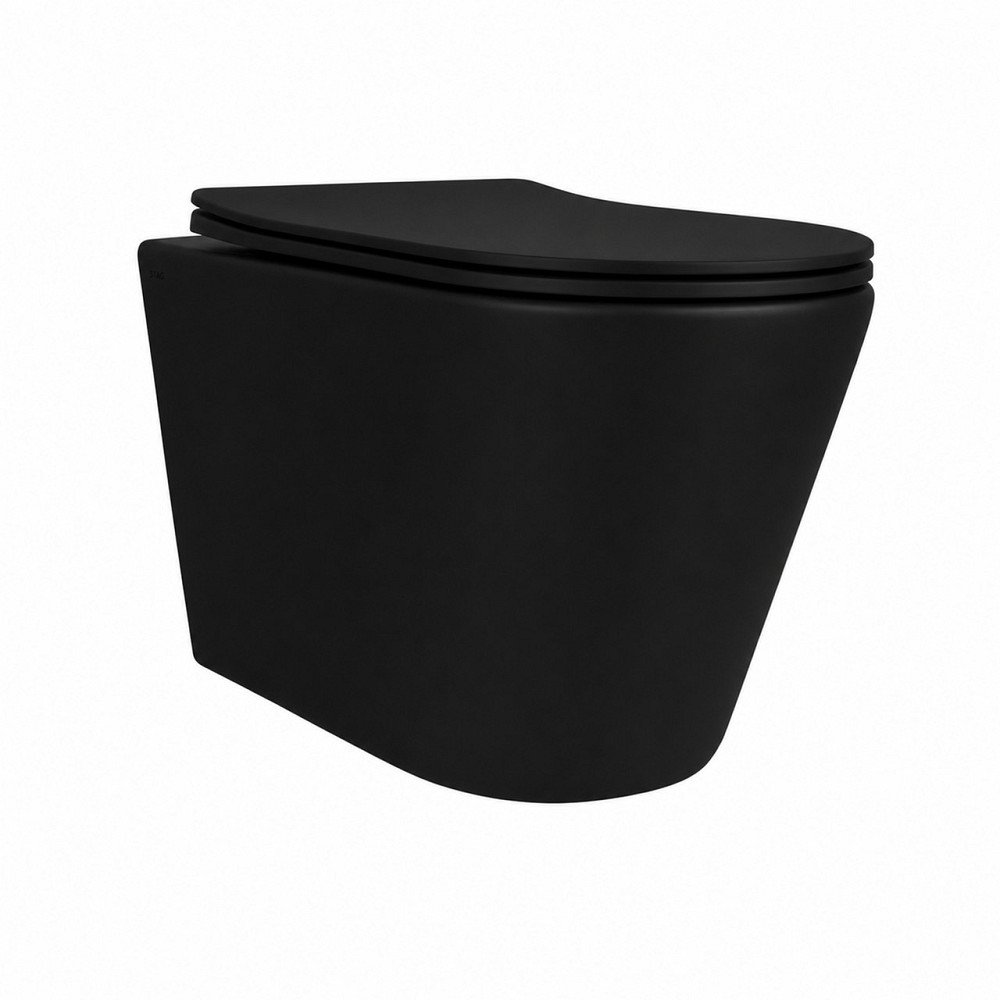 Унитаз подвесной Qtap Scorpio Ultra Quiet с сиденьем с сиденьем Soft-Close MATT BLACK QT14332380AMB Киев - изображение 10
