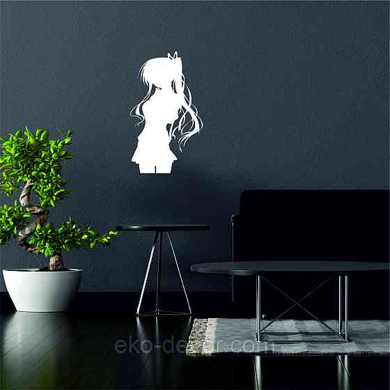 Декоративне настінне Панно «Дівчина» Декор на стіну 70*41 см, Білий Київ