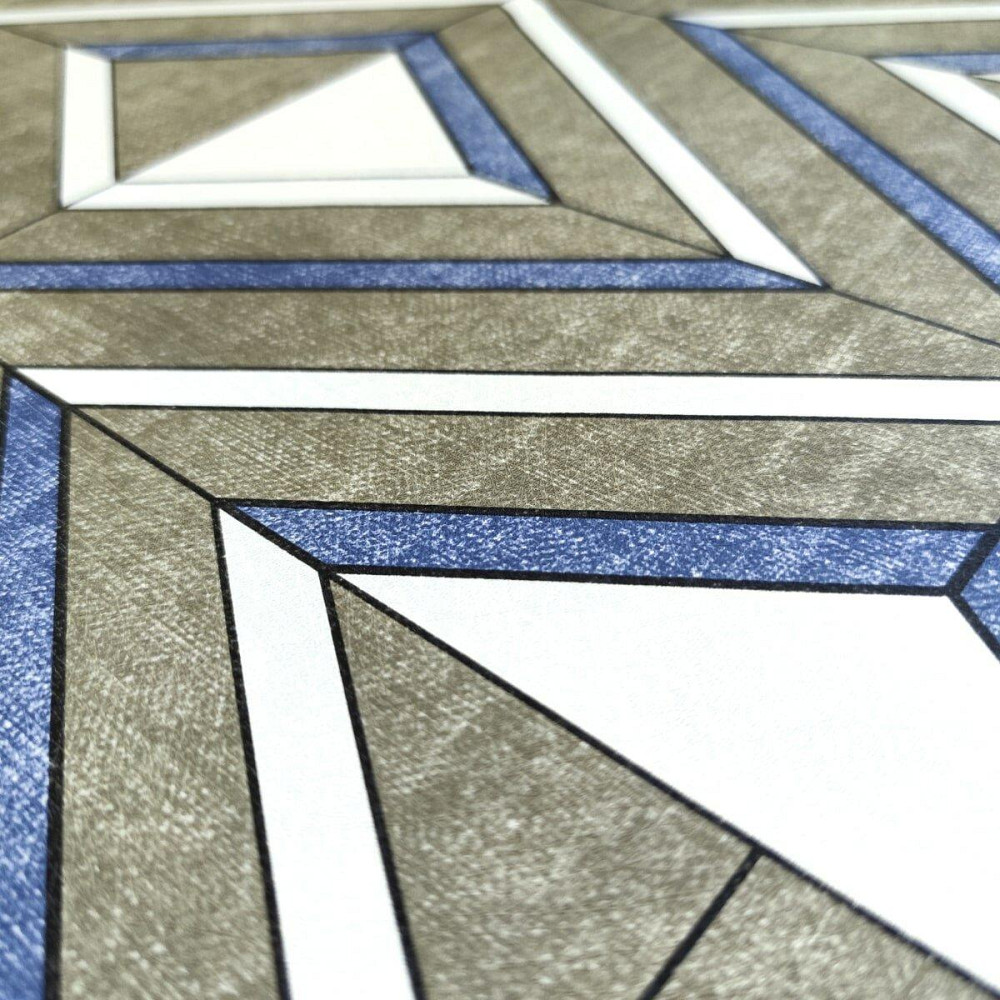 Самоклеющаяся пленка 0,45х10м х 0,07мм Васильковые ромбы SW-00001256 Днепр - изображение 2