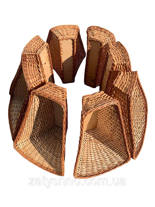 Плетений кошик лоток вертикальний Київ - фото 1