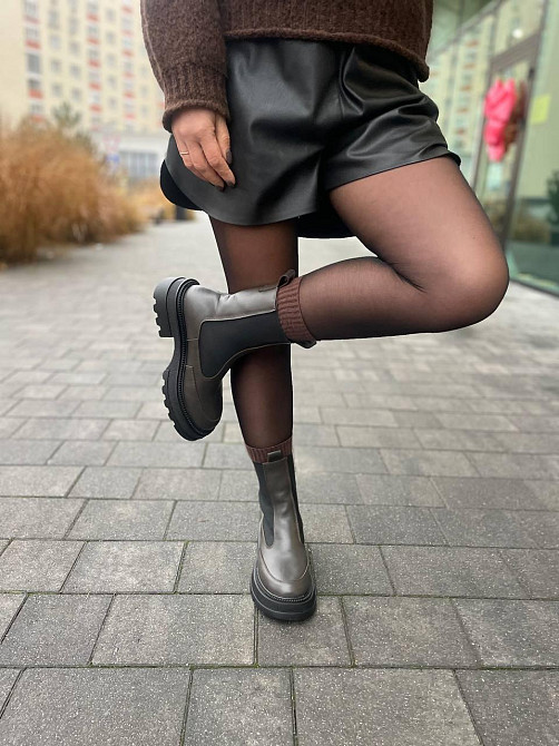 Без бренда Черевики жіночі KATI SHOES 314 коричневі (зима, шкіра натуральна) (5732) 39 Коломия - фото 7