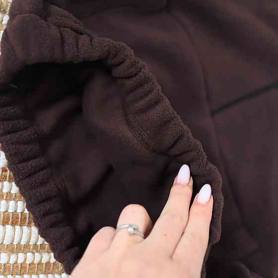 Дитячий флісовий костюм (толстовка +штани) коричневий Кам'янець-Подільський