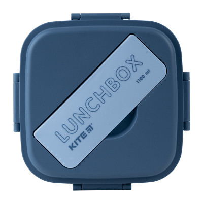 Ланч-бокс дитячий Kite з розділювачем 1100 мл, блакитний (K23-186-2) Вінниця - фото 7