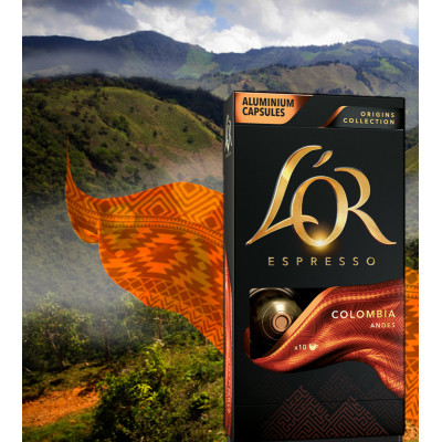 Кофе L'OR Espresso Colombia совместимы с Nespresso 100% Арабика в капсулах 10 шт (8711000360613) Винница - изображение 3