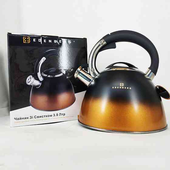 Стильний чайник з нержавіючої сталі зі свистком, Чайник для приготування напоїв зі свистком YJ-20 Івано-Франківськ