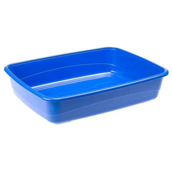 Лоток - туалет для котів відкритий Ferplast Nip (Ферпласт Ніп) 49,5 x 64,5 x h 14,5 cm - NIP 30, Синій Запоріжжя