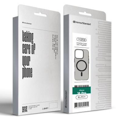 Чехол для мобильного телефона Armorstandart Y23 MagSafe Apple iPhone 16 Pro Transparent Black (ARM79573) Винница - изображение 2