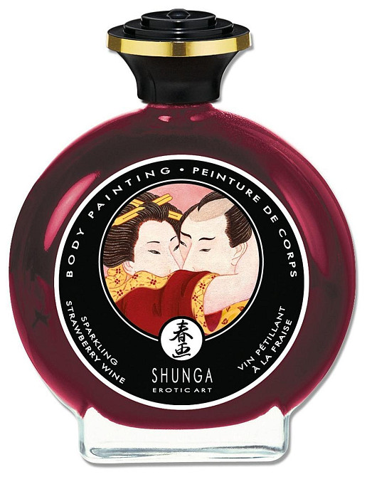 Фарба для тіла - Shunga Body Painting Strawberry Sparkling Wine Sex Aura Київ - фото 2