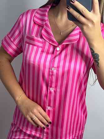 Жіноча піжама сатин Малиновий M-L Харків