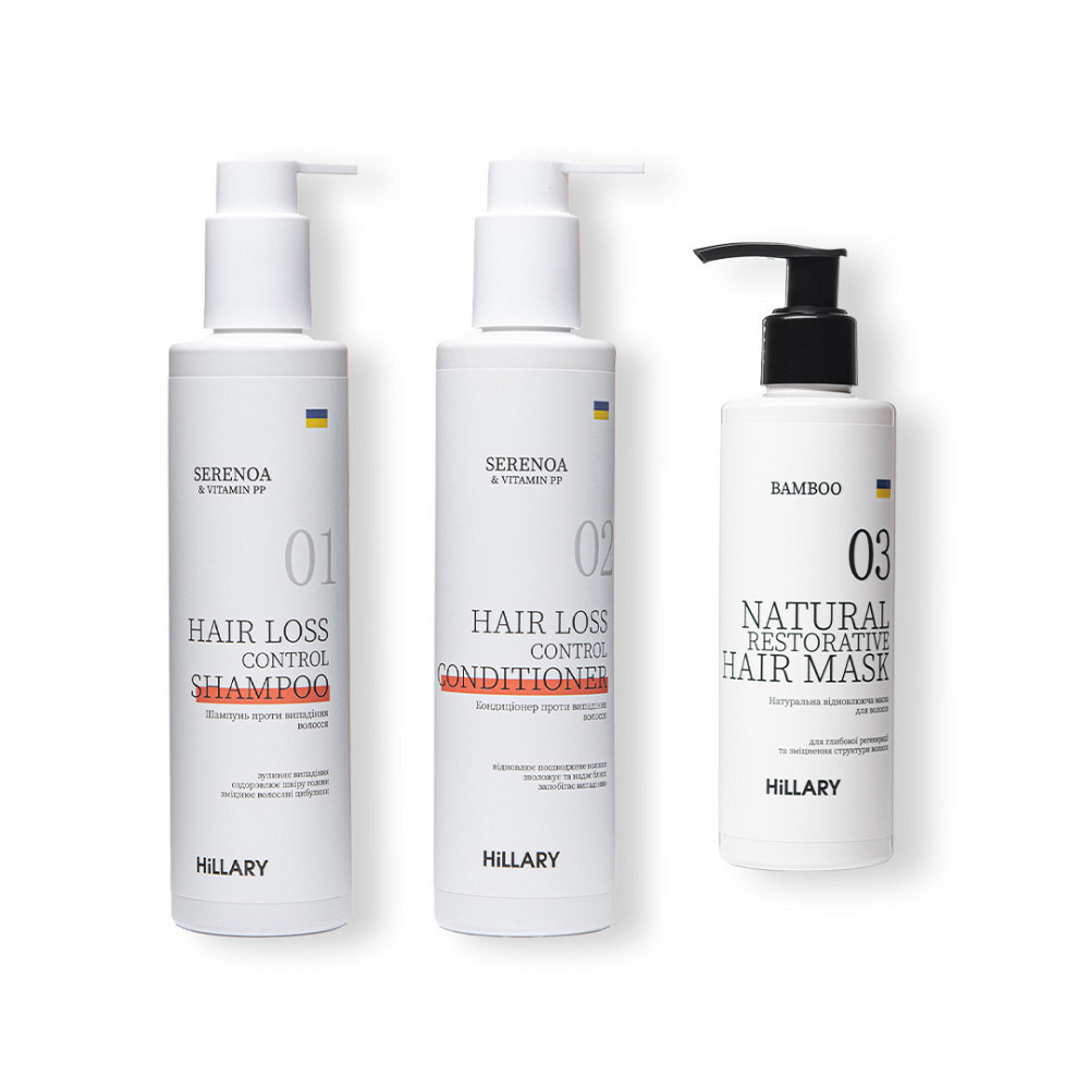 Набор Serenoa & РР Hair Loss Control, 500 мл + Натуральная маска Bamboo, 200 мл Киев - изображение 1