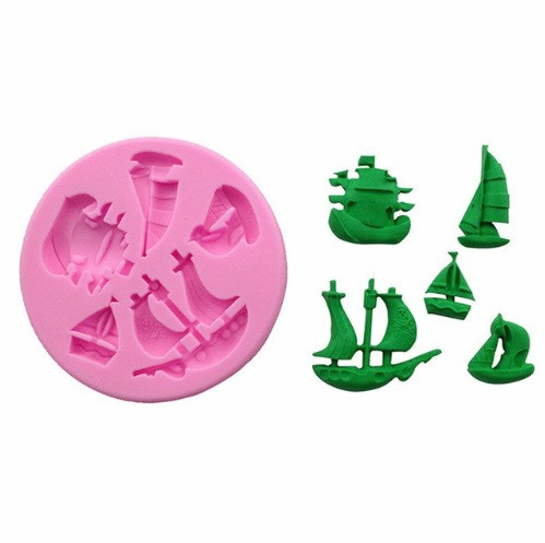 Молд силиконовый Корабли 8 см розовый Киев - изображение 7