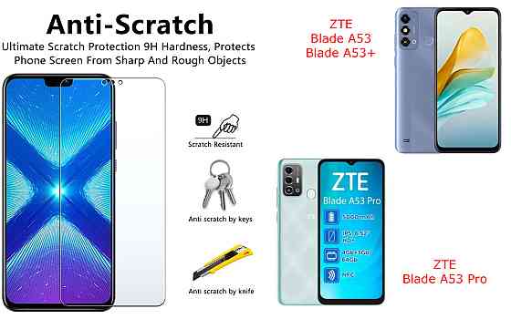 Захисне скло NeoGlass для ZTE Blade A53, A53 Pro, A53+ – надпрозоре та стійке Київ