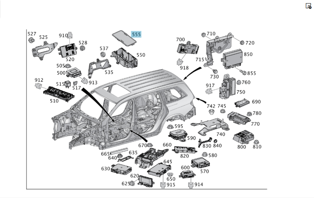 Mercedes-Benz  A1665404516 9051 Кришка блоку запобіжників салону чорна GL/GLS X166 Одесса - изображение 1