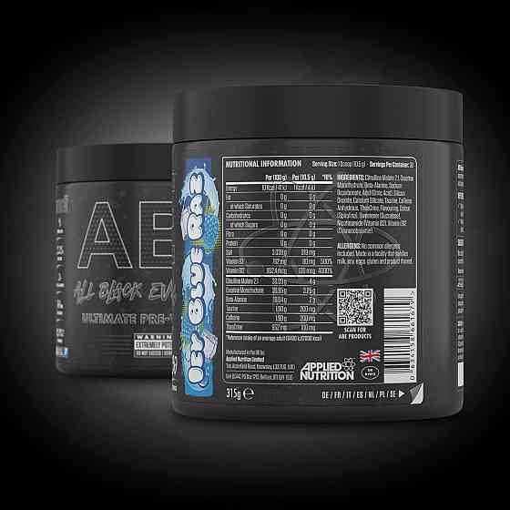 Предтренировочный комплекс Applied Nutrition ABE 315 g (Icy Blue Raz) Луцк