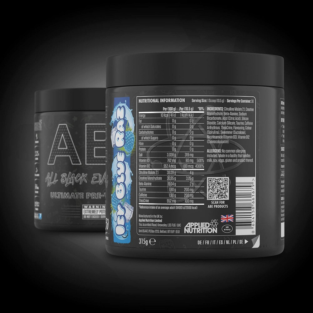 Предтренировочный комплекс Applied Nutrition ABE 315 g (Icy Blue Raz) Луцк - изображение 2