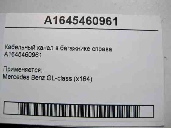 Mercedes-Benz  A1645460961 Кабельний канал у багажнику праворуч GL X164 Одесса