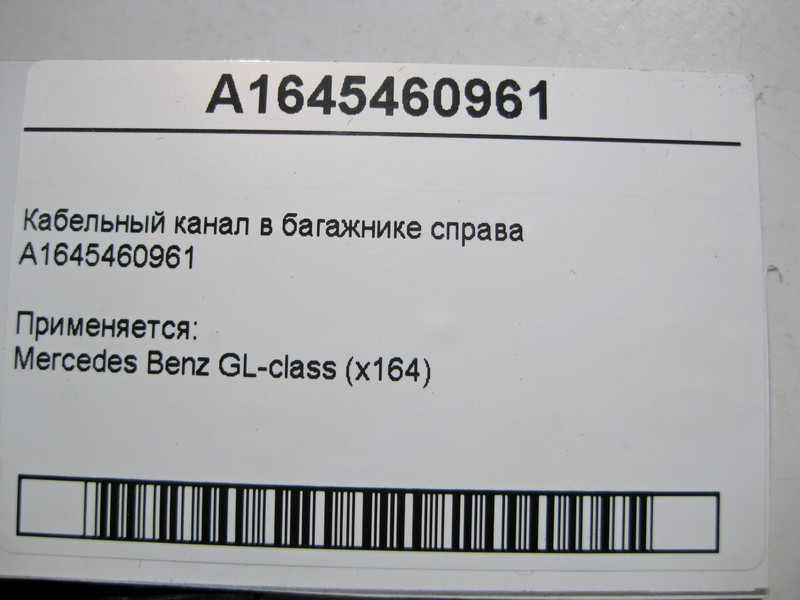 Mercedes-Benz  A1645460961 Кабельний канал у багажнику праворуч GL X164 Одеса - фото 4