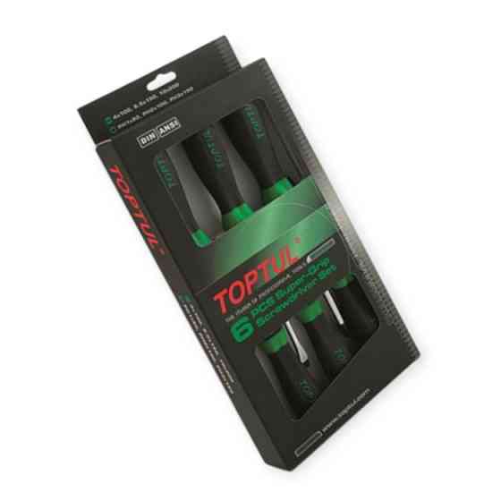 Набор отверток 6 шт магнитные - шлиц 4,6.5,10мм; крест 5,6,8мм Мукачево