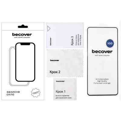 Скло захисне BeCover Tecno POVA 6 (LI7) 10D Black (711826) Вінниця
