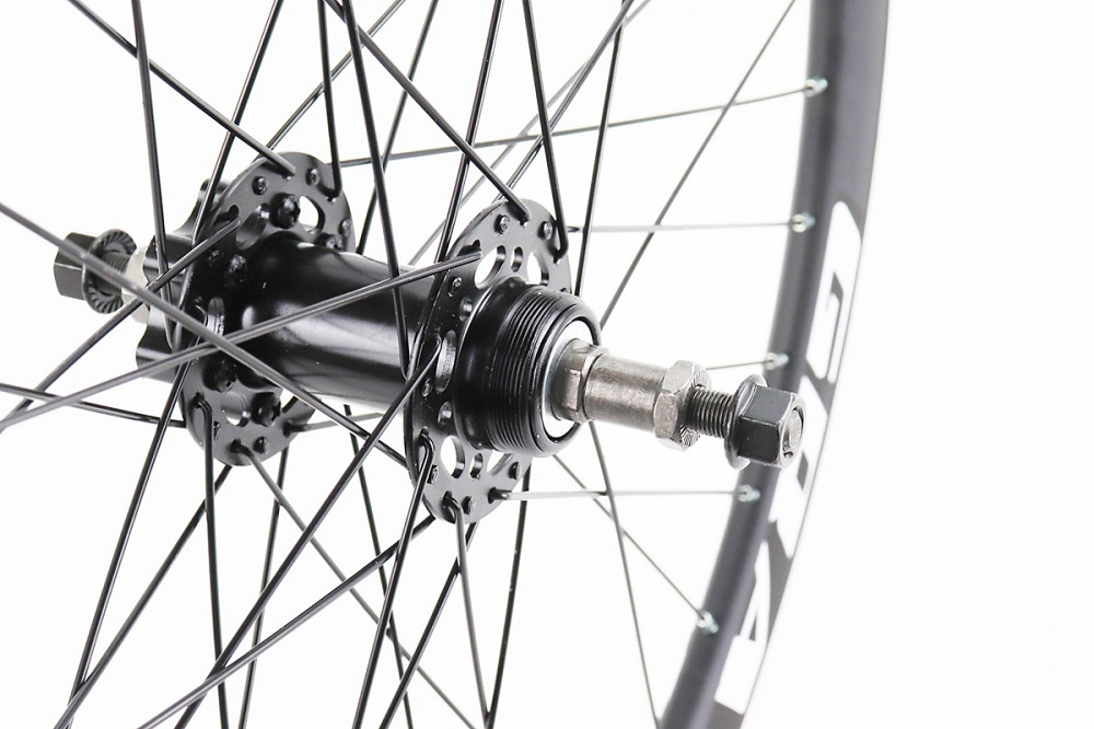 Колесо 24" заднє V/Disk-brake, обід "крапля" алюмінієвий, втулка 14Gx36H, під вільнобіг, кріпл. гайка, "GRAVITY" Київ - фото 4