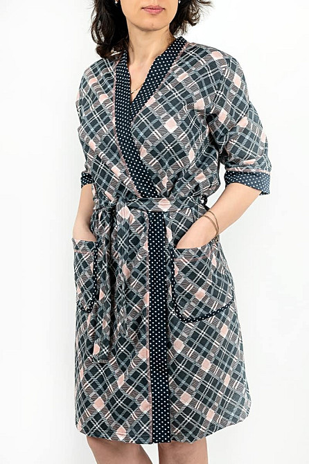 Халат жіночий, домашній, 100% бавовна, топ Крохатушка одяг Київ - фото 1