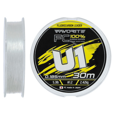 Флюорокарбон Favorite U1 FC 30m 1.2/0.185mm 5.3lb/2.42kg (1693.12.09) Винница - изображение 1