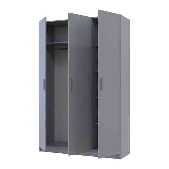 Шкаф для одежды Doros Промо Серый 3 ДСП 135х48х204 DRS-011626 (80737765) Днепр