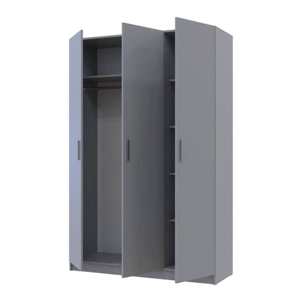 Шафа для одягу Doros Промо Сірий 3 ДСП 135х48х204 DRS-011626 (80737765) Дніпро - фото 4