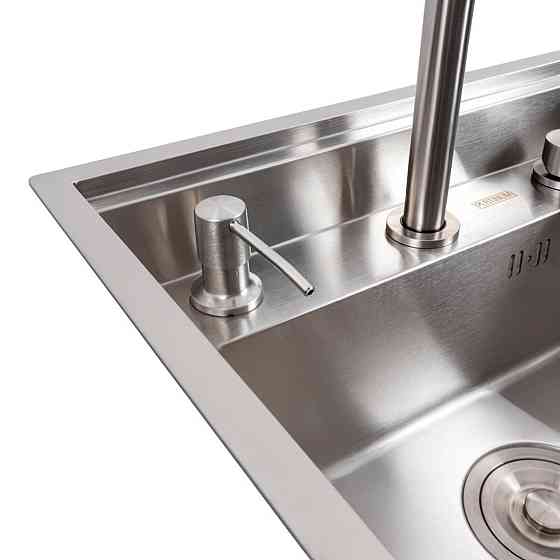 PLATINUM Кухонна мийка CM 47*38 прихована нержавійка Platinum Handmade + змішувач Киев