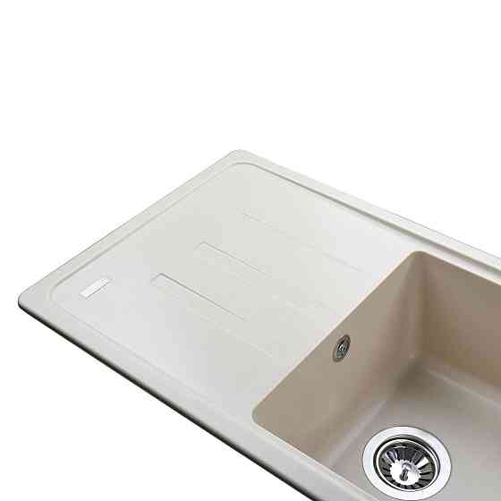 Гранитная мойка Globus Lux LUGANO слоновая кость 780х435мм (000021511) Киев